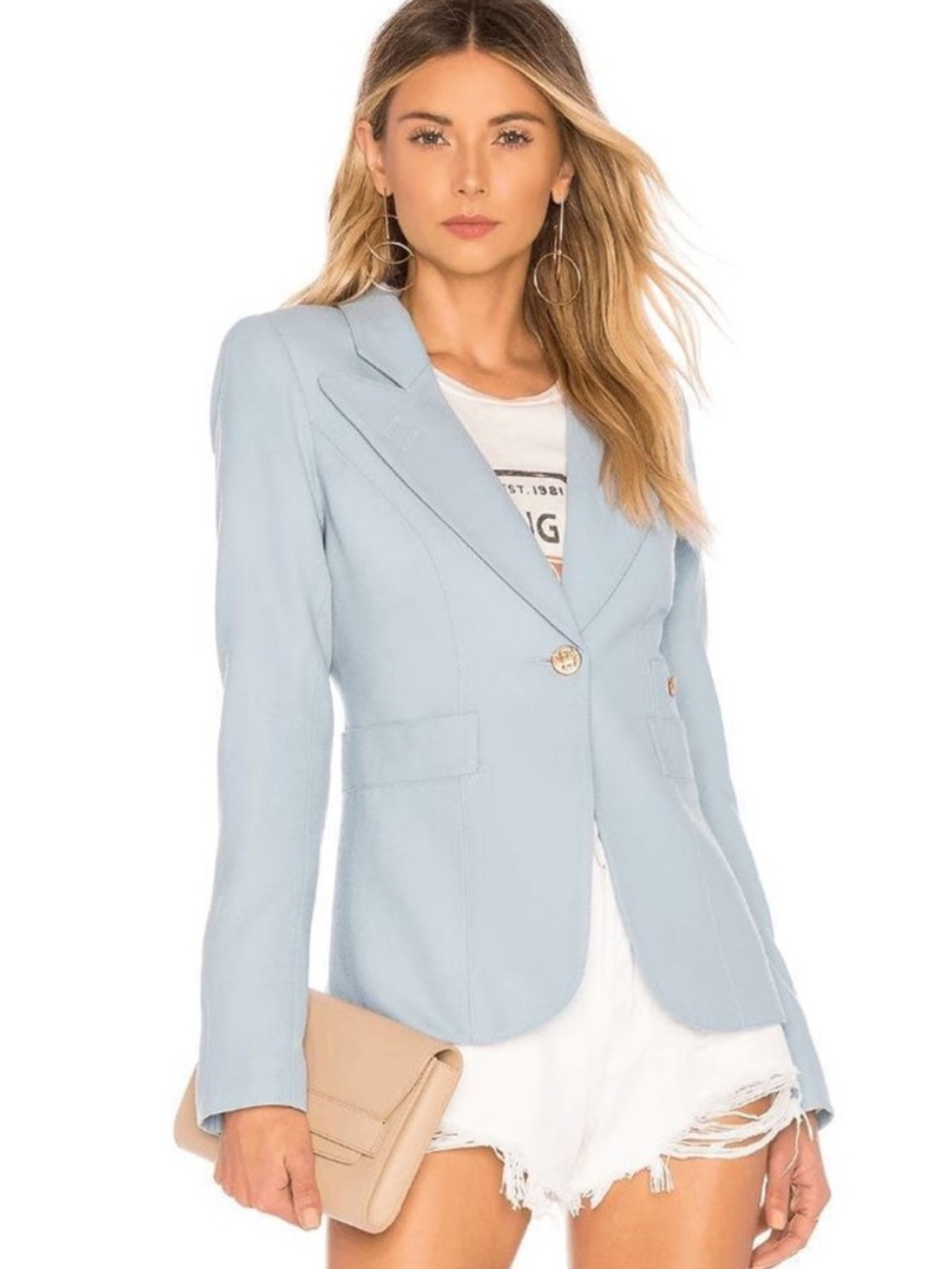 Smythe Classic Duchess Blazer Sky Blue 12 - Picture 4 of 5